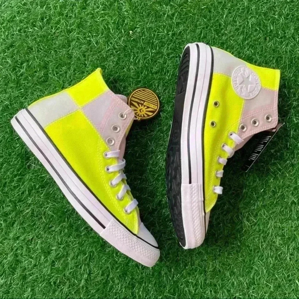 Converse All Star Chuck Taylor Ctas Hi Lemon Yellow (faded) - Picture 2 of 5